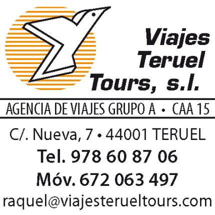 Logótipo de Viajes Teruel Tours / Viaja de la mano de Raquel