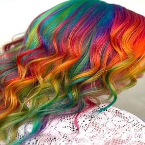 Vivid Rainbow Hair Color Service in Springfield, MO - Blu Skies Salon