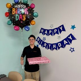 Happy birthday, Andres! Thank you for always keeping us smiling with your great sense of humor! We are so lucky to have you on our team and hope you enjoy your special day.