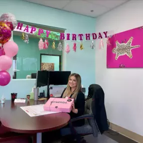 Happy, happy birthday to our newest team member, Tiffany! We’re so lucky to have you! Here’s to a day full of Crumbl cookies, fun, and good times!