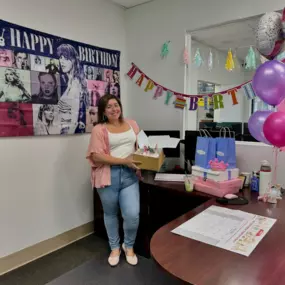 Happy birthday, Victoria! You make work so much brighter with your energy and dedication. We're wishing you a day full of joy, cake, and celebration! Cheers to another year of great achievements and fun times ahead!