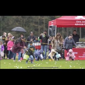 My family and I had an egg-citing time at the Mill Creek Eggstravaganza Egg Hunt