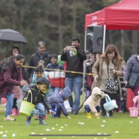 My family and I had an egg-citing time at the Mill Creek Eggstravaganza Egg Hunt