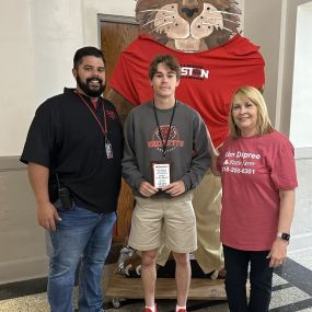 Our Kim Dupree State Farm Male Athlete of the Month for April is Henry James for Baseball!