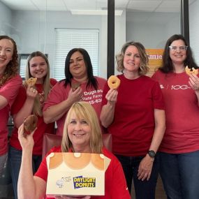 Happy Founders Day AND National Donut Day! ❤️????

State Farm is 102 today, and what better way to celebrate than with donuts?? ???????? Come enjoy donuts from Daylight Donuts of Ruston with your Kim Dupree State Farm team and see what we can do for you and your family! ????
Happy Birthday State Farm!