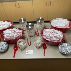 We were so honored to treat our El Dorado Highschool teachers to a hot chocolate bar this morning to celebrate #AmericanEducationWeek! ????✏️
Teachers, your hard work and dedication to the kids of our community is SO appreciated! Thank you for all that you do! 
#AmericanEducationWeek #AEW2022 #statefarm #likeagoodneighborstatefarmisthere #GoodNeighbors