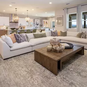 Remarkable living spaces with signature 10' ceiling height and 8' interior doors throughout