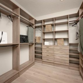 Large primary bedroom walk-in closets