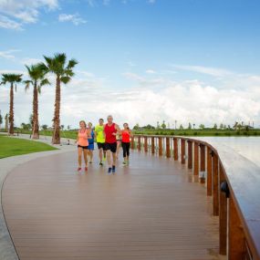 The Landing is home to the Waterset Trailhead, the start of a 12+ mile trail system.