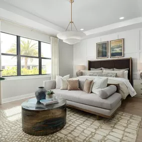 Spacious primary bedroom suites offer a relaxing retreat