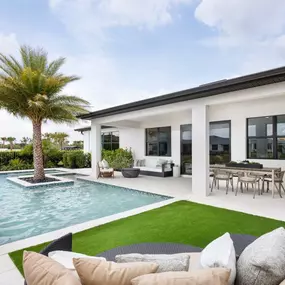 Enjoy preserve and water views from your covered lanai, perfect for entertaining