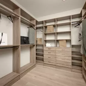 Large primary bedroom walk-in closets