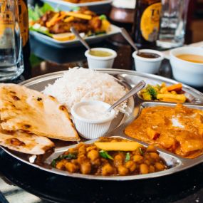 includes: two entree + rice + 2pc naan bread + dessert + home made pickle for ONLY $14.95.