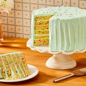 Susie's Vanilla Celebration is the most popular cake choice and Susie's signature cake (her favorite too!)