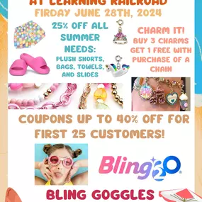 Grab your friends for the Beach Party at Leaning Railroad! We are bringing the party fun to you! Enjoy all the great deals and giveways this Firday in store! Hope to SEA you all here!