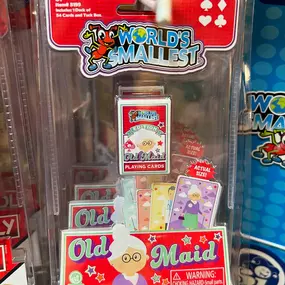 ????????????WORLD’s  SMALLEST  are the WORLD’s BESTEST stocking stuffers!!  Most are real miniature working versions of games and classic toys! $7.99+????????????#worldssmallest #miniverse  #learningrailroad #toystores #shoplocalpaducah #paducahtoystore