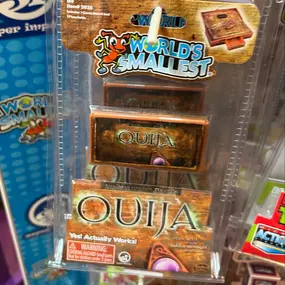 ????????????WORLD’s  SMALLEST  are the WORLD’s BESTEST stocking stuffers!!  Most are real miniature working versions of games and classic toys! $7.99+????????????#worldssmallest #miniverse  #learningrailroad #toystores #shoplocalpaducah #paducahtoystore