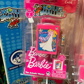 ????????????WORLD’s  SMALLEST  are the WORLD’s BESTEST stocking stuffers!!  Most are real miniature working versions of games and classic toys! $7.99+????????????#worldssmallest #miniverse  #learningrailroad #toystores #shoplocalpaducah #paducahtoystore