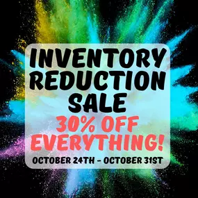 Anyone else just have too much stuff!? We are having an inventory reduction sale starting this Thursday! 30% off the entire store until the 31st! Come help us declutter & get a great deal for early holiday shopping! ????️ *Sale will go from the 24th-31st.*