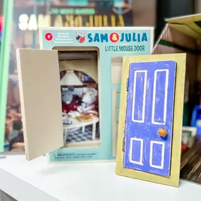 Did you know the entrance to the Mouse Mansion can be found right in your bedroom?

Paint the door and letterbox and stick them to a wall. Put little letters in the mailbox and wait for them to be discovered!