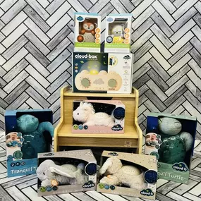 New Baby Line Products in!!!  
- Cloud Box: unique storyteller which combines sounds and light projections!
- Projectors
- Sound Soothers
- Hypoallergenic toys
- Playmat