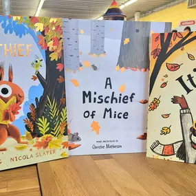 Cute NEW Fall books in store now!