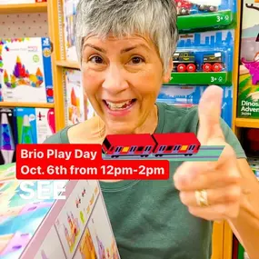 ???? @brioplay Day at The Wee Loft in Corona Del Mar!!
???? Saturday, Oct. 6th from 12pm - 2pm

We are going to have dozens of trainers set up for your little ones to play with. So come on down and let’s Choooooo Choooooo around the toy store! See you then!! #upcomingevent #orangecountyevents #letsplay #briotrains #welovetrains #ilovetrains #supportsmallbusiness #localtoystore