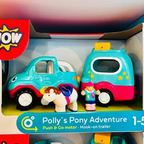 Getting moving with our new collection of Wow, push and go motor toys. Your little ones are sure to love the bright colors, cheerful characters, and moving parts of these fun toys. #doctaylorstoyemporium #wowtoys #ellicottcitymd #toystore