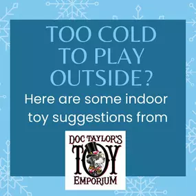 Keep your kids active and having fun, during these super-cold next few days! ❄️????❄️ We have a great selection of craft kits and activities for lots of indoor fun! #doctaylorstoyemporium #toystore #indoorplay #snowday #howihoco