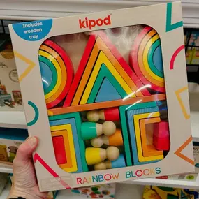 These ???? rainbow blocks are sure to brighten up the playroom!