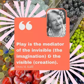 Dora M. Kalff was a psychoanalyst who pioneered psychotherapeutic work with children. She believed deeply in the power of play & used science to back up her beliefs! She is our play-hero of the day!

How are you going to bring play into your life today?