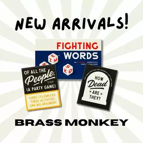 We’ve got some great new games from @brassmonkeygoods that we’re really excited about! 
Swipe through to learn more!