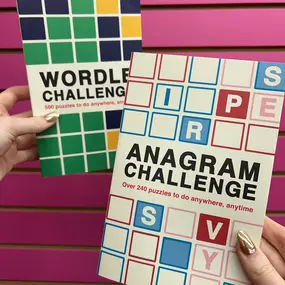 Tickle your brain with our amazing collection of puzzle books! Challenge yourself with crosswords, analyze some anagrams, and wonder about wordles! 
These make excellent gifts for your dedicated NYT crossword enjoyers or for yourself! You deserve to relax too! 
#smallbusiness #wordle #crossword #brainteaser