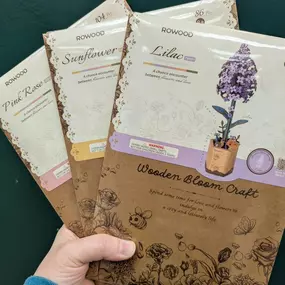 Make pretty spring ???? flowers ???? with these Wooden Bloom Craft kits
