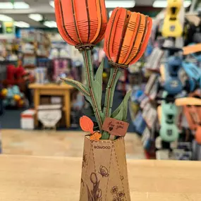 Make pretty spring ???? flowers ???? with these Wooden Bloom Craft kits
