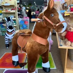 Giddy up! We’ve got ride-on horses, unicorns, and zebras here at Toys Unique!  All kid powered! Ages 3 to 9 can saddle up to take the wildest ride this side of Texas, no boots or hay required! ????✨
#Southlake #Plano #HighlandParkVillage #HighlandPark #ToysUnique #DFWKidsStore #DallasFamilies #InwoodVillage #NorthTexas #PrestonHollow #ParkCities