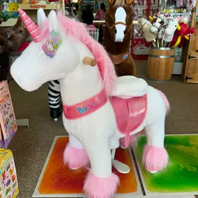 Giddy up! We’ve got ride-on horses, unicorns, and zebras here at Toys Unique!  All kid powered! Ages 3 to 9 can saddle up to take the wildest ride this side of Texas, no boots or hay required! ????✨
#Southlake #Plano #HighlandParkVillage #HighlandPark #ToysUnique #DFWKidsStore #DallasFamilies #InwoodVillage #NorthTexas #PrestonHollow #ParkCities