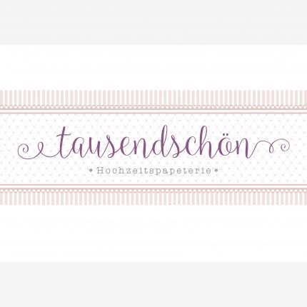 Logotipo de Tausendschön Hochzeitspapeterie