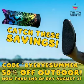 ???? 50% off ALL outdoor with code “byebyesummer” single use coupon just in time for Labor Day Weekend! 
Help us make room for fall and snag one of the best deal of the year with this single use coupon that works on ALL Outdoor Play. Had your eye on our beautiful, best quality ever Dreamcatcher Swing? Want a Rody Hopper Horse for Christmas? Need affordable beach toys for that last summer trip? Now is the time!