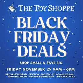 ????Black Friday is almost here!
???? We’re going to have some of our top holiday picks specially discounted, the first 15 guests in store will receive mystery coupons to use on one item or their whole purchase, and we’re offering free delivery for anyone who shops in store with us that leaves items to be wrapped within a 9 mile radius of the store! Scroll to see the deals* in store! And.. are you signed up to receive our emails yet? You might want to go ahead and do that before tomorrow at 5pm 