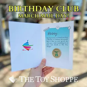 ???? Have you signed your kids up for our Birthday Club?
???? Over 160 kids will be receiving a Birthday Card and $5 Toy Shoppe token for their birthday months this year! Head over to our website and sign your 14 or younger child up today. March cards go out first thing in the morning!