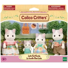 Indulge in playful fun with the Calico Critters Latte Cat Family! These cute critters are sure to bring joy and laughter to your little ones. With their adorable features and fun personalities, this family is the purrfect addition to any playtime adventures.