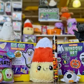 Fall is here and we're ready to celebrate the season! ????????????

NEW Halloween plush, craft kits, toys, and games are arriving every day. Stop in and say 