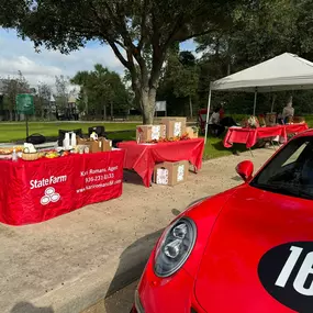 A beautiful day to help sponsor a neighborhood Vendor Market and Car Show with coffee!