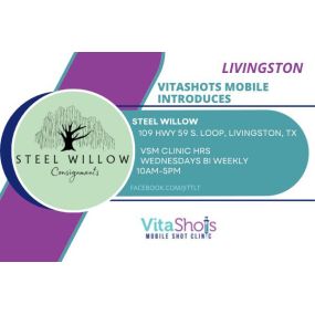 Livingston’s VitaShots Mobile clinic location - bi weekly on Wednesdays from 10am-5pm