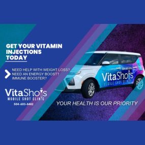 VitaShots Mobile car. Get your vitamin injections today!