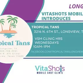 Longview Texas VitaShots Mobile clinic location