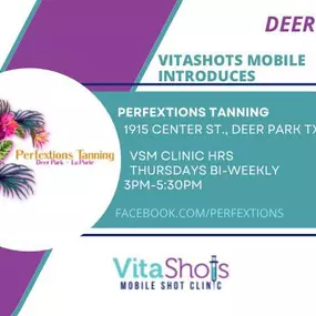 DeerPark location for VitaShots Mobile clinic