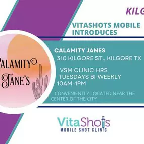 Kilgore VitaShots Mobile Clinic location information