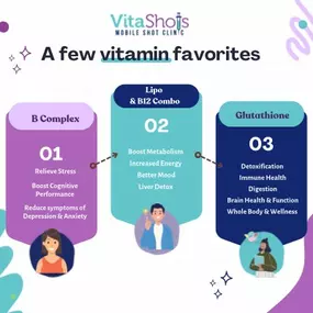 Find the vitamin that best suits you! Here are a few favorites. Follow us for more information.